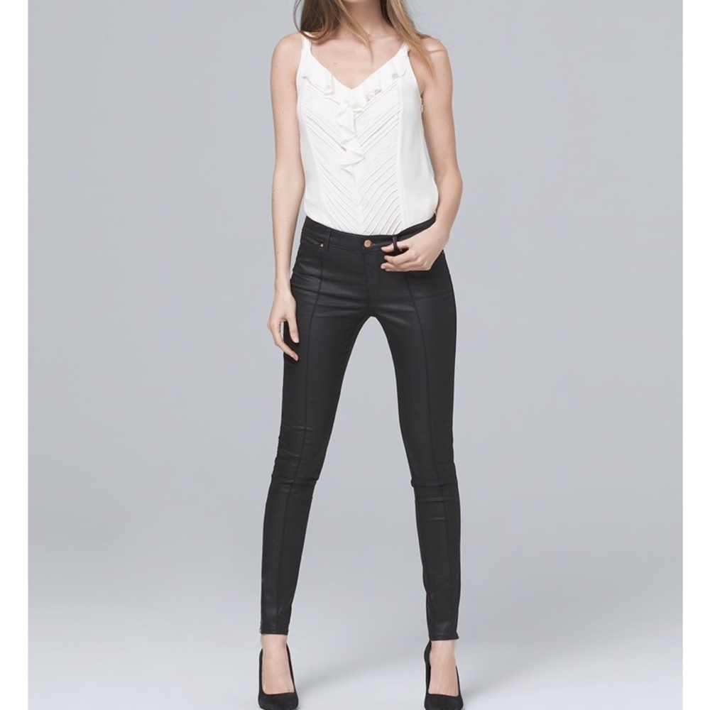 WHBM RUFFLE FRONT LACE CAMI - Picture 3 of 3